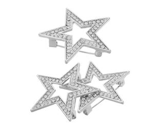 Gatuida Spilla a Stella Cava in Lega da 3 Pezzi per Donna, Spilla per Giacche e Scialle, Accessorio Decorativo Elegante per Abbigliamento Femminile e Occasioni Speciali