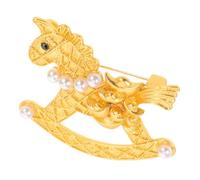 Gatuida Spilla Cavallo Vintage con Elemento a Barretta Spilla Barocca Elegante per Donna e Uomo Accessorio per Abiti Cappotti Maglioni e Camicie