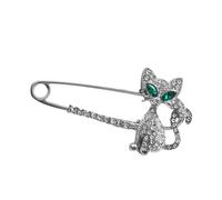 Gatuida Spilla in Lega Creativa a Forma Di Gatto Che Gioca a Palla, Decorazione Elegante Perno Resistente, Per Donne e Feste Come Compleanno e Carnevale