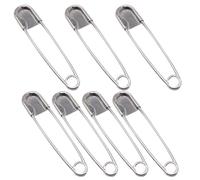 Gatuida Spille di Sicurezza Grandi in Acciaio Inox 304 Set da 7 Pezzi Chiusura Extra Large per Sciarpe, Tessuti Spessi e Lavori di Cucito, Adatte per Casa, Scuola e Ufficio