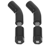 Gatuida Staffa di Estensione Compatibile con Caricatore USB e Faro di Navigazione per Specchietto Retrovisore Moto 8mm in Acciaio Inossidabile Nero