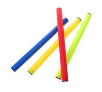 Gatuida Staffetta da Corsa Bastoni di Plastica Set 4 Pezzi Accessori per Gare di Sport Leggeri Passaggio Sicuro per Ragazzo Ragazza e Adulti Colore Casuale