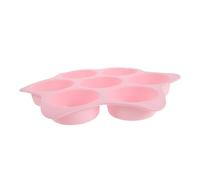 Gatuida Stampo in Silicone per Hamburger Cavità Teglia Antiaderente per Forno e Friggitrice Ad Aria Resistente Al Calore Rosa per Cottura Polpette e Dolci Mini Cheesecake