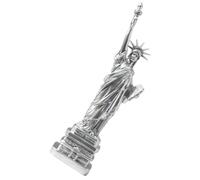 Gatuida Statua Decorativa della Libertà in Resina Argento per Casa e