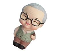 Gatuida Statuetta Resina Decorativa per Torta Compleanno e Matrimonio Piccola Leggera e Portatile Adatta come Topper per Festa Della Nonna e Regalo Speciale