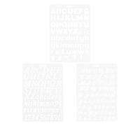 Gatuida Stencil per Disegno Artistico B5 3 Pezzi Lettere Grandi e Numeri, Modello di Lettera Riutilizzabile per Pittura Fai da Te, Strumento di Pittura per Decorazioni e Lavori Creativi