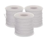 Gatuida Stoppini per Lampade a Olio in Cotone Intrecciato 3 Pezzi da 61 M per Lampade a Cherosene e Candele Fai da Te Sostituzione Stoppino per Lanterna Olio Uso Domestico e Campeggio