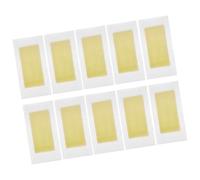 Gatuida Strisce Depilatorie per Gambe e Bikini Doppia Faccia Non Tessuto e Cera, 10 Pezzi, Colore Giallo, Delicate sulla Pelle per Depilazione