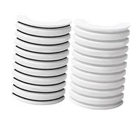 Gatuida Strisce di Ciglia Autoadesive Resistenti All’Acqua e al Sudore Colla per Ciglia in Gomma Resinosa per Uso Rapido e Naturale Set da 2 Scatole 20 Strisce Trasparenti e Nere per