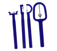 Gatuida Strumenti Di Formazione Per Esercizi Della Lingua Per Bambini e Adulti, Set 4 Pezzi Per Allenamento Orale e Logopedia, Esercitatore Flessibilità e Forza Muscolare Della Bocca Portatile Blu