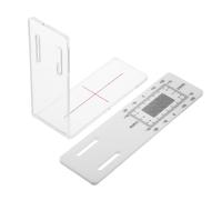 Gatuida Strumento Di Misurazione Delle Crepe Angolari in Plastica Trasparente Per Monitoraggio Di Muri e Pavimenti in Progetti Di Ristrutturazione