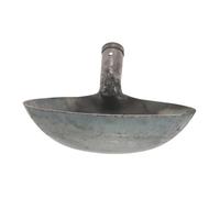 Gatuida Strumento in Metallo per Concime Riutilizzabile con Manico Verticale Mestolo Durevole per Pulizia di Melma e Rifiuti in Cantieri e Impianti Fognari Strumento Multiuso per Uso