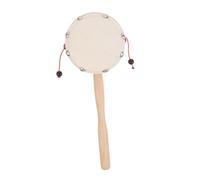 Gatuida Strumento Musicale per Tamburello Legno con Sonagli Portatile per Sviluppo Psicomotorio e Uditivo Sicuro e Leggero per Età