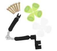 Gatuida Strumento per Chitarra Tagliacorde Perno del Ponto e Kit di Plettri per Manutenzione Chitarra Acustica e Elettrica Compatibile Ukulele