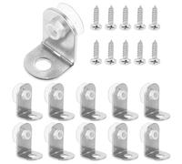 Gatuida Supporti Angolari in Acciaio Inox per Mensole Viti Staffe Resistenti per Mobili Sospesi e Scaffali Angolari per Cucina Ufficio e Casa