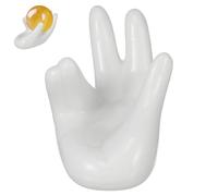 Gatuida Supporto Fotografico in a per Bianca Ceramica e Gioielli di Mano Forma Decorazione Elegante Prop Unico per Esposizione da Scrivania di Bracciali e Anelli