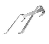 Gatuida Supporto Laptop in Alluminio Argento con Design Ergonomico, Raffreddamento Integrato e Supporto Stabile per Digitazione a Dita