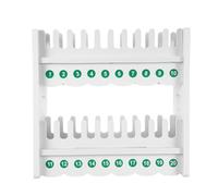 Gatuida Supporto per Cellulare Multi-telefono a 2 Livelli con 20 Griglie Numerate, Porta Cellulari da Scrivania per Ufficio e Aula, Organizzatore Stabile in Plastica la Ricarica