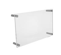 Gatuida Supporto per Monitor in Acrilico Trasparente 40x24 Cm Alzata Ergonomica, Organizer da Scrivania Multifunzione per Laptop e Computer, per Ufficio e Postazione di Lavoro