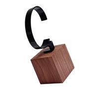 Gatuida Supporto Per Orologi Da Polso Espositore Nero c Base in Noce, Porta Orologi Compatto e Leggero Per Esposizione e Conservazione in Casa, Ufficio o Negozio