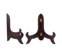 Gatuida Supporto per Piatti in Legno Rustico da 9 Pollici, Espositore da Cucina Stabile Antiscivolo 2 Pezzi, Porta Ricette Multifunzionale per Arredamento Casa e Organizzazione