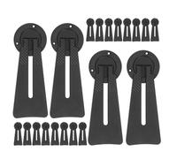 Gatuida Supporto Posteriore per Cornice Foto in Plastica Nera, Cavalletto Espositivo da Tavolo Regolabile, Set da 20 Pezzi per Esposizione Opere D’Arte e Segnaletica su Scrivanie