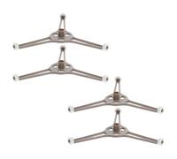 Gatuida Supporto Rotante per Microonde 4 Pezzi con Rulli di Ricambio 16Mm Anello Guida Piatto Girevole Compatibile Base Triangolare per Riscaldamento Uniforme e Facile Manutenzione