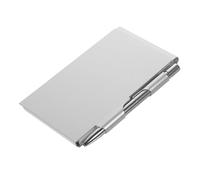 Gatuida Taccuino Tascabile in Metallo con Penna Inclusa Mini Notebook Portatile per Scuola e Ufficio Design Compatto con Copertina Blocchi Memo Pratici e Adatti Note e Disegni