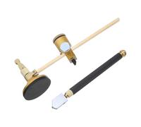 Gatuida Taglierina Circolare Portatile per Vetro con Base Ventosa e Manopola Regolabile Strumento di Taglio Circolare Righello per Incisioni Precise