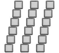 Gatuida Tamponi di Inchiostro Vuoti per Timbri 3X3 CM Set da 18 Pezzi in Spugna e Plastica per Scrapbooking Artigianato Fai da Te e Progetti Creativi