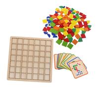 Gatuida Tangram Montessori in Legno Puzzle Geometrici Naturali Educativo per Scuola e Attività Didattiche Facile da e Resistente