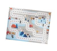 Gatuida Tappetino da gioco per il traffico dei tappetino per mappa del traffico tappetini ad incastro per tappetino per tappetino puzzle per Sky-blue