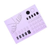Gatuida Tappetino per Esercitazione Unghie Acriliche in Silicone Mat per Nail Art Te Manicure e Pedicure Resistente e Facile per e Principianti