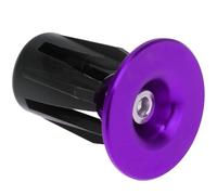 Gatuida Tappi Manubrio Bici da Strada e Mountain Bike Coppia in Lega di Alluminio M4X34Mm Viola Compatibili Manubri 22~24Mm