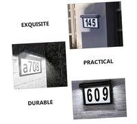 Gatuida Targa Numero Casa Solare LED Illuminata con Numeri Civici per Esterni Segnale Indirizzo per Giardino e Recinzione Lampada Solare da Parete per Visualizzazione Notturna Chiara