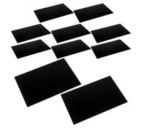 Gatuida Targhette Metalliche Vuote in Alluminio 150X100 MM Set da 10 Pezzi Angoli Arrotondati Targhe Incisione per Ufficio Porte e Scrivanie Etichette Identificative per Ambienti