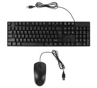 Gatuida Tastiera cablata combinata con pad mouse ottico ad alta risposta USB durevole per digitare giochi e uso in ufficio desktop e laptop