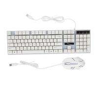 Gatuida Tastiera e Mouse Gaming Ergonomici Retroilluminazione Cablato Anti-conflicto