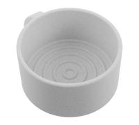 Gatuida Tazza da Barba Uomo con Manico in Plastica Bianca Ciotola da Barba da Viaggio per Schiuma Corposa Portasapone per Cura Pelli Sensibili e Rasatura Precisa