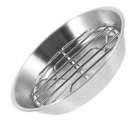 Gatuida Teglia da Forno Rotonda in Acciaio con Raffreddante Resistente Alte Temperature Piccolo Vassoio Versatile per Drenaggio Olio per Casa e Cucina Multifunzione