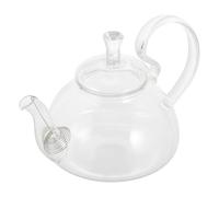 Gatuida Teiera in Vetro Resistente al Calore Grande Manico Robusto da 800ml per Tè Kung Fu e Medicina Cinese, per Casa e Negozio