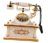 Gatuida Telefono Vintage Disco in ABS Figura da Scrivania retrò Realizzato a Mano Decorazione per Casa Ufficio e Ingresso Regalo Originale per Compleanni e FESTIVITÀ