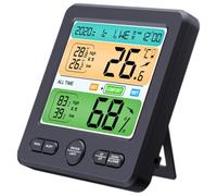 Gatuida Termometro Igrometro Digitale da Tavolo con Grande Schermo Monitor Temperatura e Umidità Interni ad Alta Precisione per Casa Ufficio Incubatore e Serbatoio Rettili