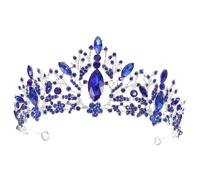 Gatuida Tiara Barocca con Blu Accessorio per Sposa e Damigelle per Matrimoni e Feste Compleanno Stile Unico e Raffinato