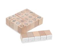 Gatuida Timbri in Legno per Scrapbook e Journaling Piccoli Timbri in Legno con Motivi Meteo e Espressioni per Decorare Diari Quaderni e Cancelleria Facili da Usare per Crafting Creativo