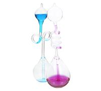 Gatuida Timer in Vetro Originale 2 Pezzi Movimento Liquido Ornamento per Esperimenti Scientifici e Decorazione Artistica per Casa e Ufficio
