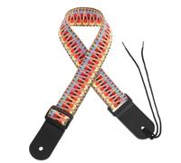 Gatuida Tracolla per Ukulele Resistente All'usura Design Etnico per'installazione Semplice e Comoda Regolabile in Cotone e Pelle Vera