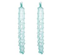 Gatuida Trappola per la Pesca Portatile 2 Pezzi Rete Pieghevole Multifunzione per Gamberi Aragoste e Pesci in Acqua Non Salata e Salata 18M 11 Sezioni 6 Porte