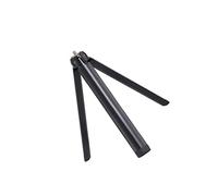 Gatuida Treppiede Mini Alluminio Estensibile Per Smartphone e Fotocamere Monopiede Con Supporto Adattatore Nero