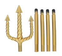 Gatuida Tridente per Costumi di Halloween Accessorio per Costume da Diavolo in Plastica Forcone per Feste di Halloween e Cosplay Nero